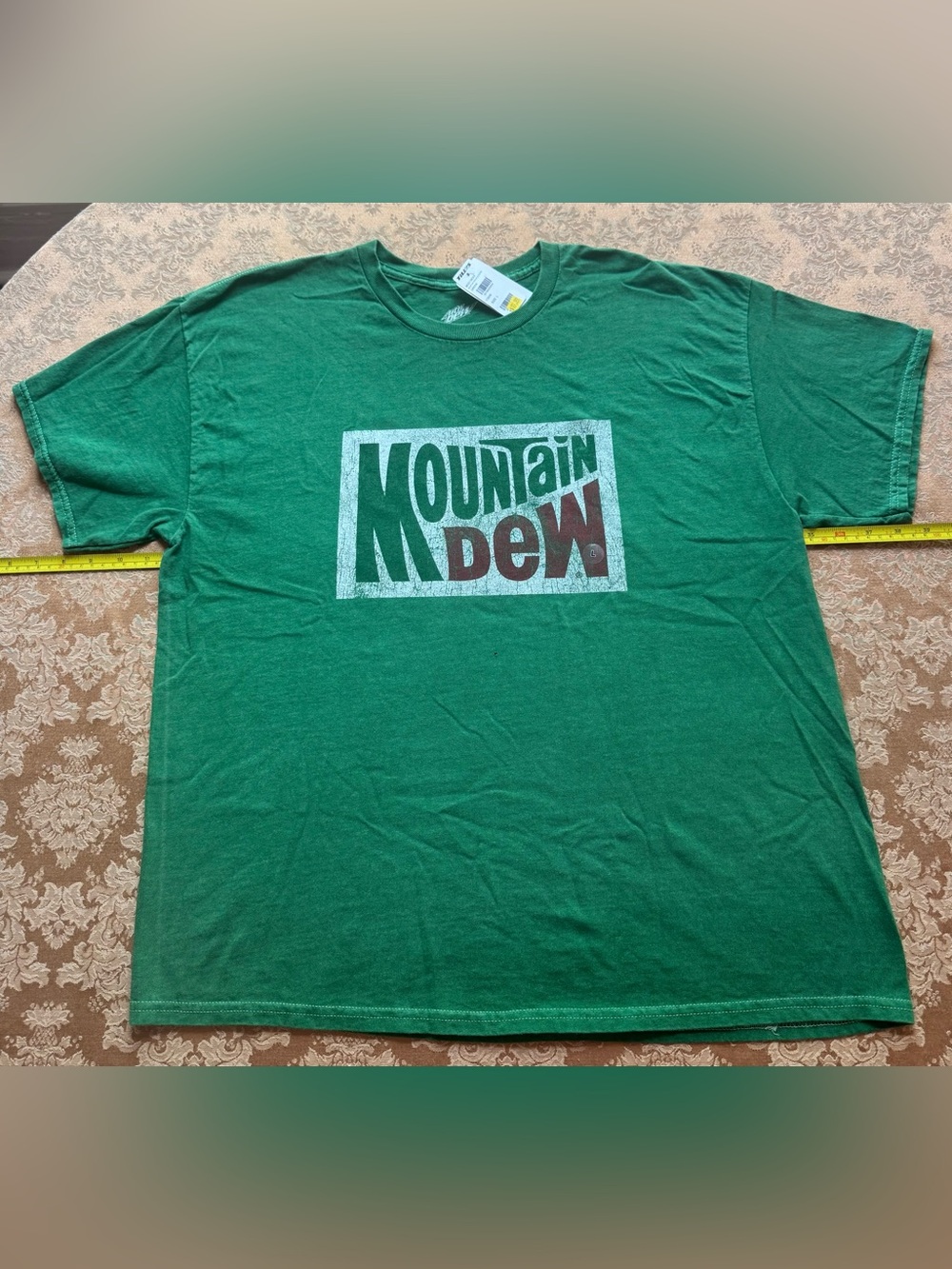 Tilly's Green Mountain Dew Graphic Tee lightly distressed